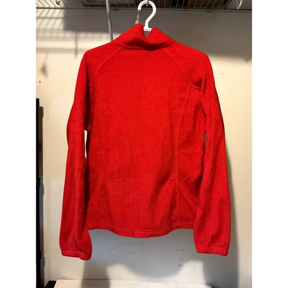 Women's Red Columbia Zip Up Fleece Jacket Size XL - Picture 3 of 3